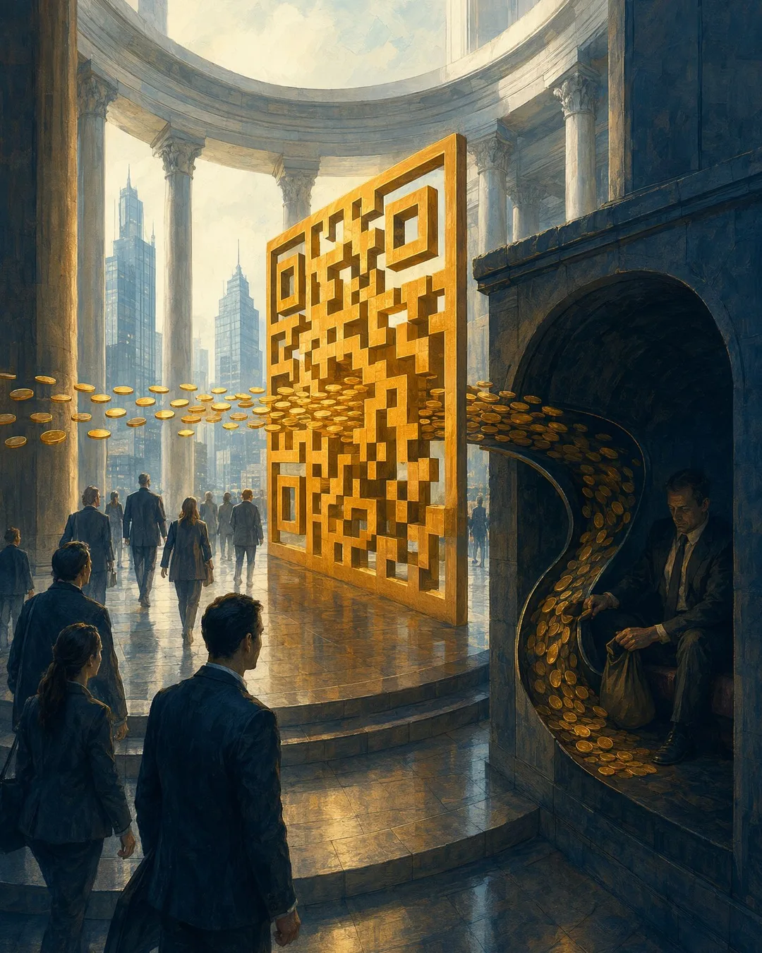 Golpe do QR code em pagamento cripto
